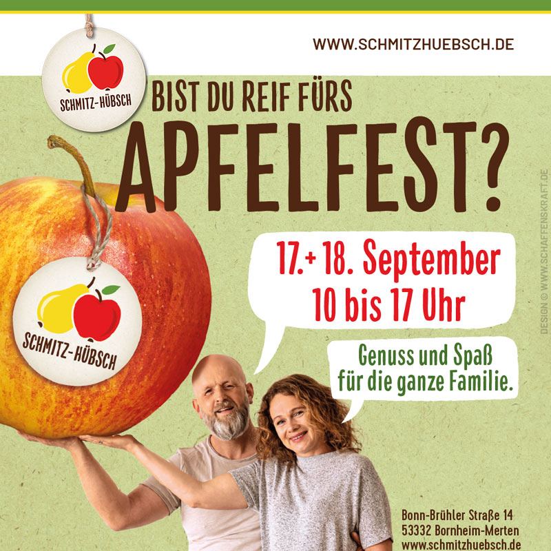Apfel-Fest bei Schmitz-Hübsch