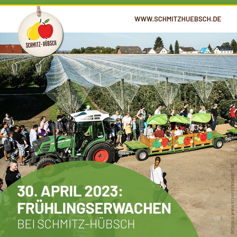 Am 30. April 2023 ist Frühlings­erwachen bei Schmitz-Hübsch