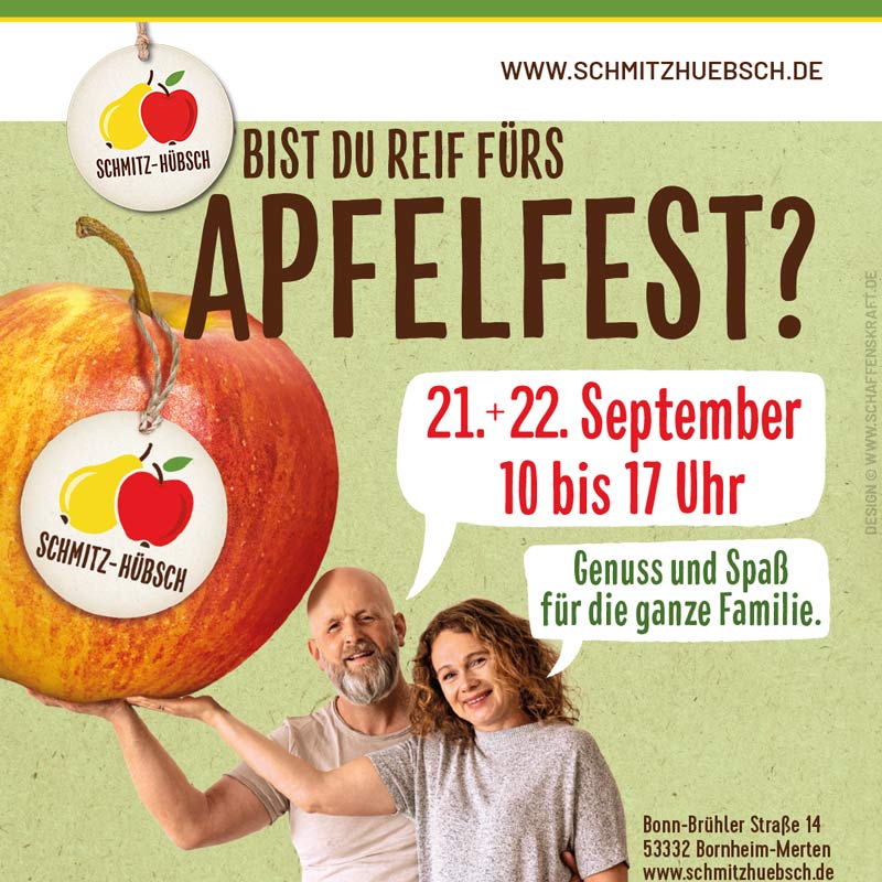 Apfel-Fest bei Schmitz-Hübsch